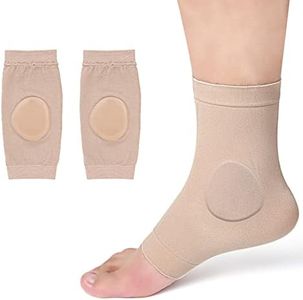Ankle Malleolar Gel Sleeves, Padded Skate Sock with Ankle Bone Pads, Ankle protector & Cushion for Figure Skating, Hockey, Inline, Roller, Ski, Hiking or Riding Boots, Skateboard Accessories