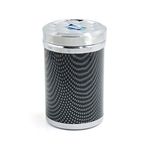 sourcingmap Carbon Fiber Pattern Car LED Light Up Ashtray Holder Cigarette Cup