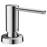 hansgrohe 40448000 A51 Soap Dispenser for Sink, Chrome Kitchen Accessory, Round