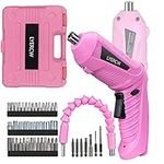 Pink Cordless Screwdriver Set with 