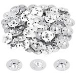 Fuyamp 200pcs Easy Fix Washers 4-Claw Washers Nail Gaskets for Gypsum Board Extruded Plate Insulation Thermoboard Fixed Backer Boards, 28mm Diameter