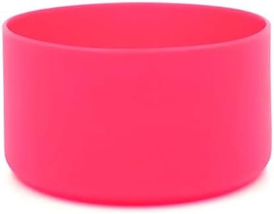 Flaskars Protective Silicone Sleeve Fits Hydro Flask Water Bottles Anti-Slip Bottom Hydroflask Boot Cover (Pink, Fits 32 oz 40 oz Bottles)