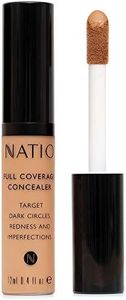 Natio Australia Full Coverage Concealer Dark Medium 12ml - Concealer for Brightening Under Eyes & Blemishes - Conceals, Corrects, Covers - Vegan Friendly