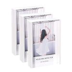 Janaden Mini Photo Frame 2x3 Acrylic Picture Frame Free Standing Acrylic Photo Frames Small Photo Display for Fujifilm & Polaroid, Desktop Tabletop Picture Frames (3 Pack)