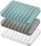 Self Draining Soap Dishes, 3 Pcs Si