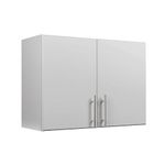 Prepac Elite 32 inch Stackable Wall Cabinet, Elite 32 inch Stackable Wall Cabinet, Light Gray