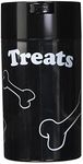 Tightpac America Pawvac 12 Ounce Vacuum Sealed Pet Food Storage Container, Black Cap and Body/White Treats