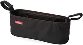 Diono Buggy Buddy Universal Stroller Organizer with Cup Holders, Secure Attachment, Zippered Pockets, Safe & Secure, Black