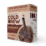 Toffee Coffee Roasters | Hazelnut Cold Brew Coffee Packs | As Seen On Shark Tank | Set of 3 Packs | Makes 12 Cups of Coffee | 3 Step Brew - No Equipment Required | 100% Arabica Coffee