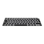 kwmobile Keyboard Cover Compatible with Apple MacBook Air 13" 2018 2019 2020 A1932 - Keyboard Cover Russian QWERTY - Black