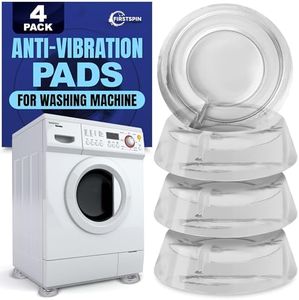 Anti Vibration Pads for Washing Machine – 4 Pack Silicone Washer Anti Vibration Pads Stabilizer Feet, Fits Round Feet up to 1.65”, Shock & Noise Reduction Washing Machine Pads
