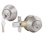 Gobrico 5 Keyed Alike Double Cylinder Deadbolts with Same Key Satin Nickel Finished