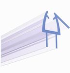 TONYRENA Frameless Shower Door Bottom Seal Strip– Stop Shower Leaks and Create a Water Barrier (3/8" x 36", Clear Vinyl)