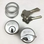 RI-KEY SECURITY - Keyed and ThumbTurn Mortise Lock Cylinders 1" for Commercial Store Front Entry Door Adams Rite