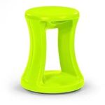 Simplay3 American Home Live Fit Active Balance Chair, 17" Stool for Adults and Teens- Ergonomic Office Desk Chair with Rock, Wobble, Tilt Motion for Learning, Work and Study, Bright Lime Green