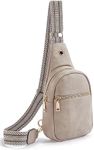 Telena Small Sling Bag for Women Leather Crossbody Fanny Packs Chest Bag for Women