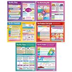 Marketing Decisions Posters - Set of 6 | Business Posters | Gloss Paper Measuring 850mm x 594mm | Business Class Posters | Education Charts by Daydream Education