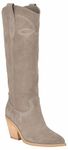 Nine West Women's Smash Knee High Boot, Taupe 240, 6.5 UK