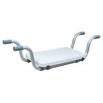 Suspended Bath Seat, Adjustable Bath Bench Board Seat, Sturdy and Comfortable Aluminum Alloy Bathroom Shower Stool for Bathtub, Bathing Aid for Elderly, Disabled or Injured, 300 LBS Load White