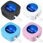 OOCOME 4PCS Portable Deep UV Toothbrush Sanitizer Case Toothbrush Sanitizer Holder Organizer Case Toothbrush Cleaner Holder with Sticker free Punching for Travel and Family Use