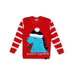 Knitco Boys woolen acrylic sweater Christmas Santa regular fit full sleeves (6-12 Months)