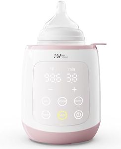 Bottle Warmer, 10-in-1 Fast Baby Bottle Warmer for Breastmilk or Formula with Timer, IMD LED Display, Accurate Temperature Control, Automatic Shut-Off, BPA-Free, Bottle Warmers for All Bottles (Pink)