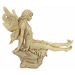 Design Toscano Twinkle Toes Fairy Garden Statue, 34.5 cm, Polyresin, Ancient Ivory