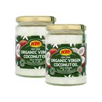 KTC Organic Virgin Coconut Oil 500Ml Cold Pressed Oil, Made Of Raw Coconut Product Of India Pack of 2