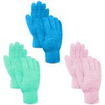 GAOHAN 3 Pair Dusting Mitt Gloves Microfiber,Reusable Household Cleaning Gloves,Washable Dusting Cleaning Gloves Microfiber Gloves for House Cleaning(Pink,Blue,Cyan)