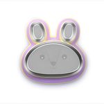 rabitat Hoppy Playte Anti Skid Stainless Steel Divided Plate - Purple | Unbreakable 3 Sections Self Feeding Training Divider Plate for Baby/Toddlers and Kids - 430ml