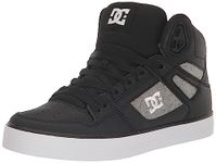 DC Shoes Men's Pure High Top Wc Skate Shoes Casual Sneakers, Black/White/Armor, 10 UK