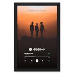 Ritwika's Personalized Premium Print Music Plaque | Scannable Spotify Song Link QR Code With Your Photo | Black Framed with Glass | Size 13.5 x 19.5 IN, Set of 1