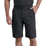 Dickies Men's 11 Inch Performance Hybrid Utility Short Work, Black, 38