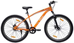 tata Stryder Gelon 29X2.35 Dd Rear Single Speed Road Bike (Frame: 17 Inches , Colour- Matt Floro Orange, Semi Installed) For Unisex Youth