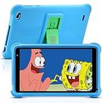 qunyiCO 7 inch Kids Tablet 32GB Android 10.0 WiFi Camera Bluetooth 2GB RAM Eye Protection HD IPS Touch Screen 1024*600 Blue Kid-Proof Parental Control Education Apps on Google Certified Playstore Blue