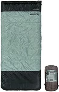 Klymit Wild Aspen Lightweight Rectangle Sleeping Bag, 20°F Sleeping Bag for Camping, Hiking, and Backpacking in Cold Weather, Green