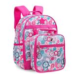 J World New York Girl's Duet Kids Backpack with Lunch Bag, Blue Raspberry, One Size