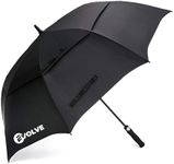 Evolve Large Golf Umbrella | 1 touch Automatic Open | Large Oversize Double Canopy Vented | Windproof & Sun-Proof | 100% Best Waterproof Stick fibreglass Umbrella