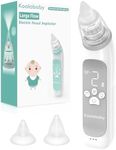 Koalababy Electric Nasal Aspirator for Baby, Large Flow, Baby Nose Sucker with 3 Suction Levels, Rechargeable Nose Cleaner for Toddlers, Music and Light Soothing, Soft Silicone Tips