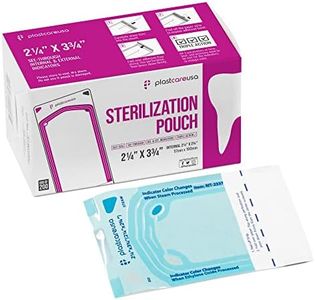 200 2.25 x 2.75 Inch Self Sealing Sterilization Autoclave Pouch Bags with Indicators, 1 Box of 200