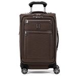 Travelpro Platinum Elite Softside Expandable Spinner Wheel Luggage, Rich Espresso, Carry-On 21-Inch