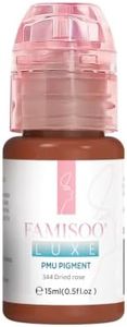 FAMISOO PMU Pigment for Lip (0.5fl.oz/15ml) Professional Tattoo Ink for Long-Lasting Lips Color Microblading Ink Permanent Makeup Beauty Tattoo Supplies(344-Dried-Rose-15ml)