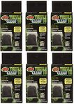 Zoo Med Activated Carbon Inserts - 6 Pack for TurtleClean External Canister Filters Water Treatment for Turtles, Amphibians, and Aquarium Fish