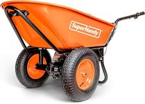 SuperHandy Electric Wheelbarrow – 48V Li-Ion Battery, 150kg Capacity, 85L Steel Powder Coated Tub, Material & Debris Hauler Utility Cart