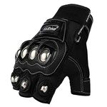 Steel Outdoor Reinforced Knuckle Motorcycle Motorbike Powersports Racing Textile Safety Gloves (XX-Large, Touch Screen)