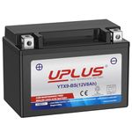 UPLUS YTX9-BS Motorcycle Battery, 12v 8Ah ATV Scooter Battery Maintenance Free - Sealed Agm Powersport Batteries