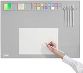 Extra Large 32"×24" Silicone Painting Mat with Raised Edges, NonStick Silicone Craft Mat for Resin Casting, Silicone Art Mat for Kids, Creator, Silicone Mats for Crafts, Clay, DIY, SAPID, Gray