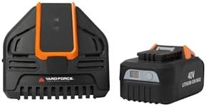 Yard Force 40V 2.5Ah Battery Pack and Quick Charger for Yard Force 32cm Cordless Lawnmower LM G32 & Grass Trimmer LT G30