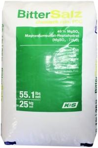 Sal hexagonal EPSOM | Bolsa de 25 kg | 100% natural | FCC grado alimenticio | sulfato de magnesio