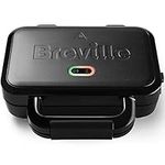 Breville Ultimate Deep Fill Toastie Maker | 2 Slice Sandwich Toaster | Removable Non-Stick Plates | Stainless Steel | Black [VST082]